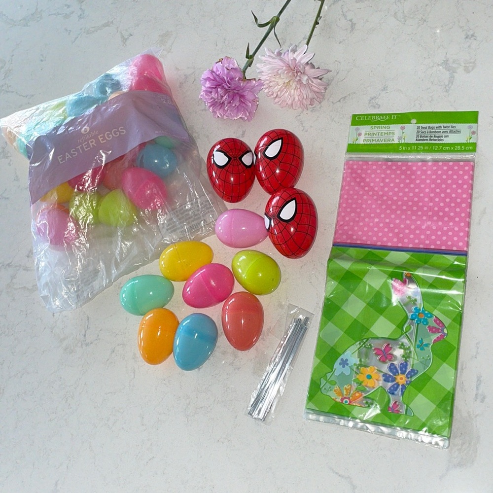 Refillable Easter Eggs & Easter Treat Bags with Twist Ties